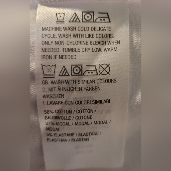 IsaacMizrahiLive! Short Sleeve Peplum Tee-White - Picture 6 of 6